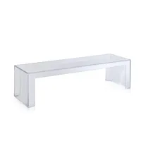 invisible side - table d'appoint  - verre clair - hauteur 31,5 cm