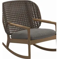 fauteuil à bascule kay low back - fife rainy grey - osier brindle