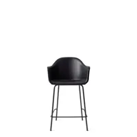 chaise de bar harbour - dakar noir - avec rembourrage