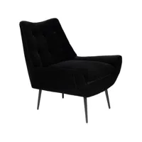glodis - fauteuil en tissu - noir