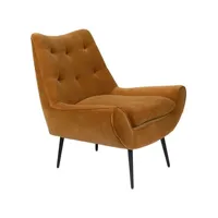 glodis - fauteuil en tissu - marron
