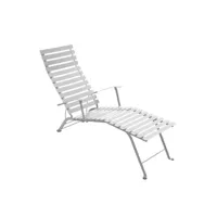 chaise longue bistro métal - 48 romarin mat