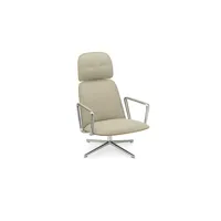 fauteuil lounge pivotant pad high - chêne/main line flax