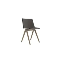 chaise aïku avec piétement en chêne - chêne naturel - f066