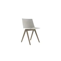 chaise aïku avec piétement en chêne - chêne naturel - f064