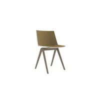 chaise aïku avec piétement en chêne - chêne naturel - f063