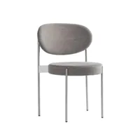 chaise series 430  - acier inoxydable - phlox 133 - brun gris