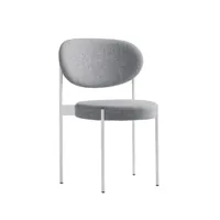 chaise series 430  - blanc - hallingdal 130 - gris moucheté