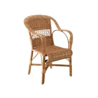 fauteuil osier blanc daddy
