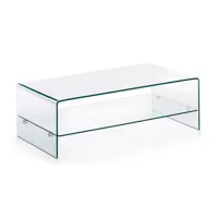 table basse 110 x 55 cm verre burano