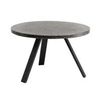 table de jardin ø 120 cm pierre / céramique shanelle