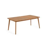 table extensible de jardin 183 (240) x 100 cm bois hanzel