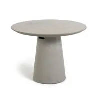 table de jardin ø 120 cm pierre / céramique itai