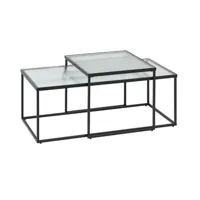 table basse 100 x 50 cm verre akemi