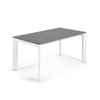 table de salle à manager extensible 140 - 200 x 90 cm pierre / céramique axis