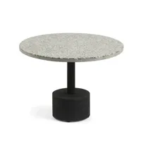 table auxiliaire de jardin ø 55 cm pierre / céramique delano