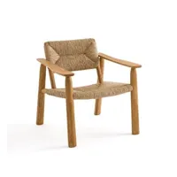 fauteuil chêne paille, abondance design e.gallina