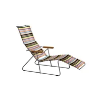 chaise longue click sunlounger - multicolore