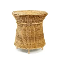 table d'appoint haute caribe natural - jaune