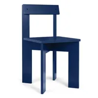 chaise de salle à manger ark - hêtre/bleu