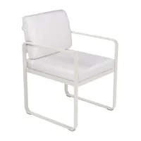 fauteuil lounge bellevie - a5 gris argile - blanc grisé