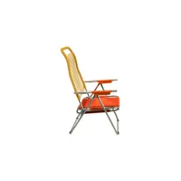chaise longue spaghetti - rouge multicolore - aluminium