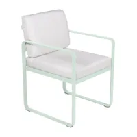 fauteuil lounge bellevie - a7 menthe glaciale - blanc grisé