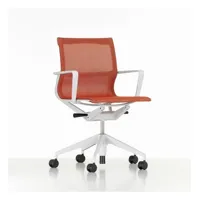 chaise de bureau physix piètement à cinq étoiles - revêtement soft grey - 10 brique - gris doux - roulettes pour sols durs