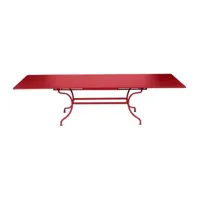 table à rallonges romane - 67 rouge coquelicot
