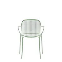 chaise avec accoudoirs hiray - vert