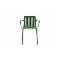 chaise avec accoudoirs plato - vert