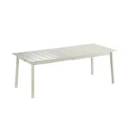 table rectangulaire à allonge 170/205 x 100 cm oron master en aluminium lafuma
