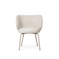 chaise de salle à manger rico - off-white (bouclé) - cashmere