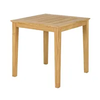 table carrée repas en bois jaune