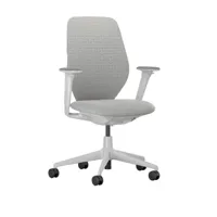 chaise de bureau acx soft - grid knit 01 stone grey - quilted knit 01 stone grey