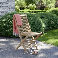 chaise de jardin en teck massif pliante midland