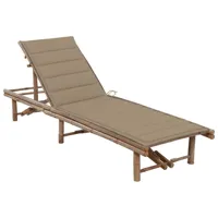transat chaise longue bain de soleil lit de jardin terrasse meuble d'extérieur 200 cm avec coussin bambou 02_0012298