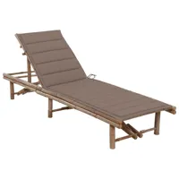 transat chaise longue bain de soleil lit de jardin terrasse meuble d'extérieur avec coussin bambou 02_0012299