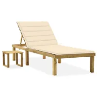 transat chaise longue bain de soleil lit de jardin terrasse meuble d'extérieur avec table et coussin pin imprégné 02_0012657