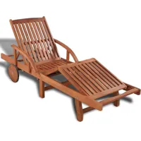 transat chaise longue bain de soleil lit de jardin terrasse meuble d'extérieur 200 x 68 x 30- 83 cm bois d'acacia solide 02_0012700