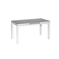 table et chaise de jardin en aluminium gris perle ibiza perle avec 8 chaises - jardiline