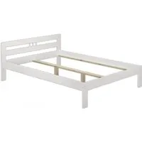 lit adulte en pin blanc - erst-holz - 140x200 cm - bois massif - tête de lit jolie - fabrication durable