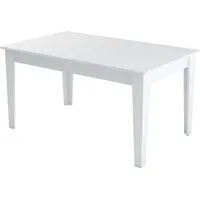 table de salle à manger avec rangement fiorita 145cm blanc