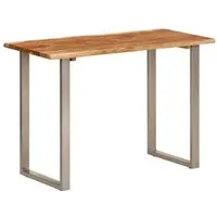 mange-debout - table de bar - table haute - table à dîner 110x50x76 cm bois d'acacia solide - dio7380739745544