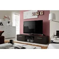 meuble tv design collection bonoo 180 cm. coloris wenge. 45 marron
