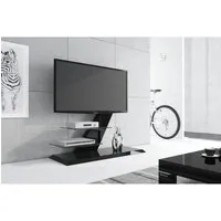 meuble tv design laqué 120 cm x 50 cm x 106 cm - noir
