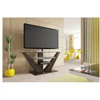 meuble tv design avec leds 40 cm x 53,5 cm x 65 cm - marron