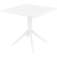 table de jardin - clp - sky - carré - blanc - design - extérieur