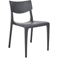 chaise de jardin empilable - ezpeleta - town - design - gris anthracite - résistante aux chocs, uv et gel