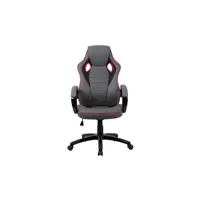 fauteuil de bureau monza coloris gris/noir/rouge
